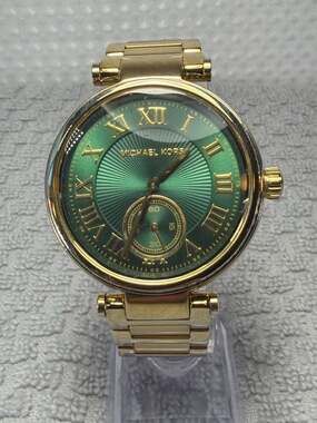 Michael Kors Skylar MK6065 Gold-Tone Emerald Green Dial Women's Watch